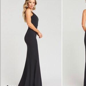 Morgan Gown ~ Black Stretch Crepe